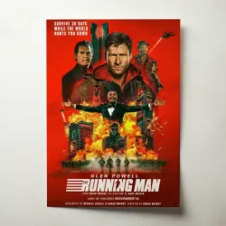 The Running Man (2025) Fine Art Movie Poster