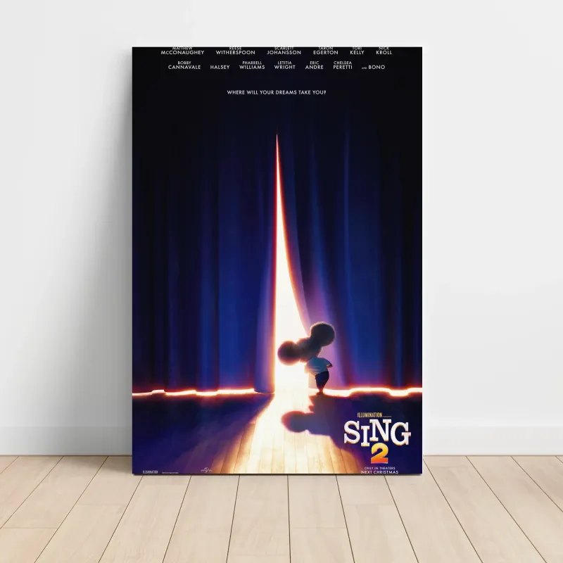 Sing 2 (2021) Fine Art Movie Poster