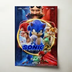 Sonic the Hedgehog 2 (2022) Fine Art Movie Poster
