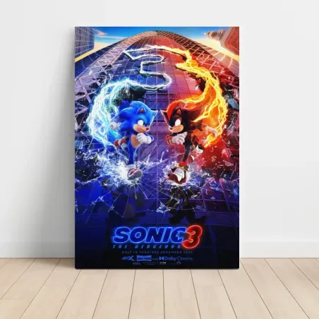 Sonic the Hedgehog 3 (2024) Fine Art Movie Poster