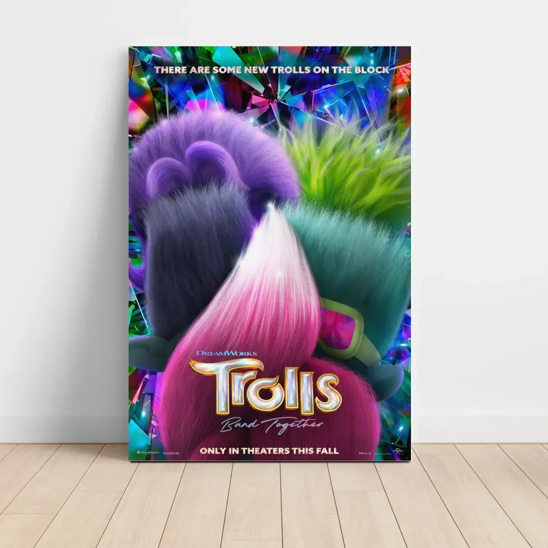Trolls Band Together (2023) Fine Art Movie Poster