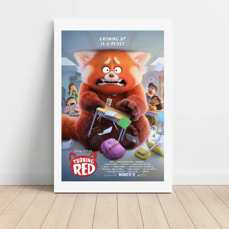 Turning Red (2022) Fine Art Movie Poster
