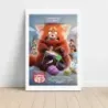 Turning Red (2022) Fine Art Movie Poster