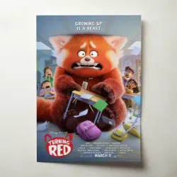 Turning Red (2022) Fine Art Movie Poster