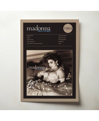 Madonna – Like A Virgin Fine Art Album Poster