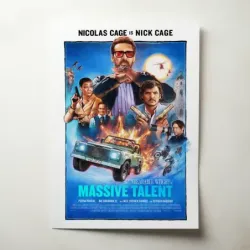 The Unbearable Weight of Massive Talent (2022) Fine Art Movie Poster