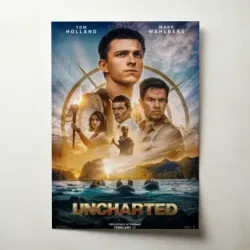 Uncharted (2022) Fine Art Movie Poster