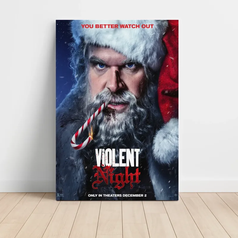 Violent Night (2022) Fine Art Movie Poster