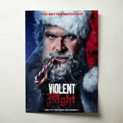 Violent Night (2022) Fine Art Movie Poster