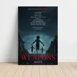Weapons (2025) Fine Art Movie Poster
