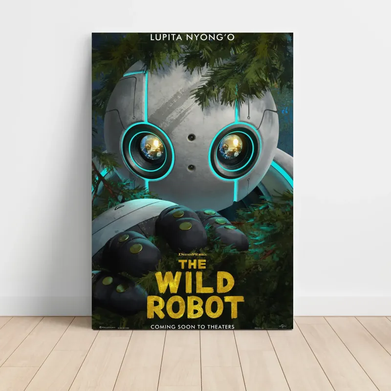 The Wild Robot (2024) Fine Art Movie Poster