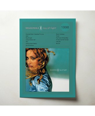 Madonna – Ray Of Light Fine Art Album Poster