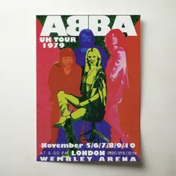 ABBA – UK Tour 1979 Wembley Arena Fine Art Concert Poster