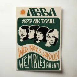 ABBA – Wembley Arena 1979 Illustrated Fine Art Concert Poster