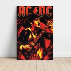 AC/DC – Black Ice World Tour Guitarist Fine Art Music Poster