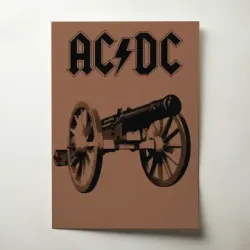 AC/DC – For Those About To Rock Cannon Fine Art Music Poster
