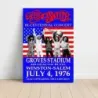 Aerosmith and Nils Lofgren – Groves Stadium Winston-Salem 1976 Fine Art Concert Poster