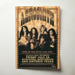 Aerosmith – Toys In The Attic Tour 1975 San Antonio Fine Art Concert Poster