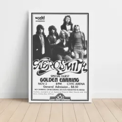 Aerosmith and Golden Earring – Civic Arena Fine Art Concert Poster