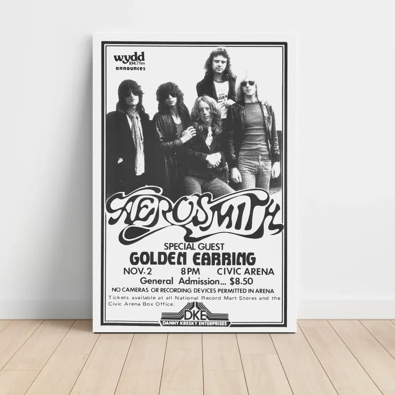 Aerosmith and Golden Earring – Civic Arena Fine Art Concert Poster