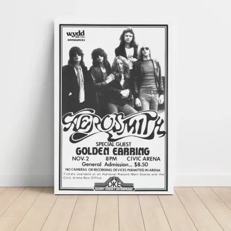 Aerosmith and Golden Earring – Civic Arena Fine Art Concert Poster