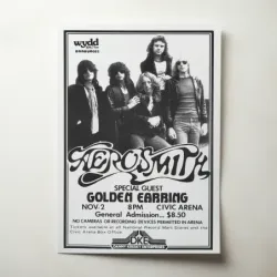 Aerosmith and Golden Earring – Civic Arena Fine Art Concert Poster