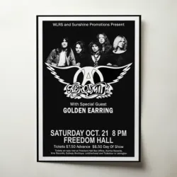Aerosmith and Golden Earring – Freedom Hall Fine Art Concert Poster