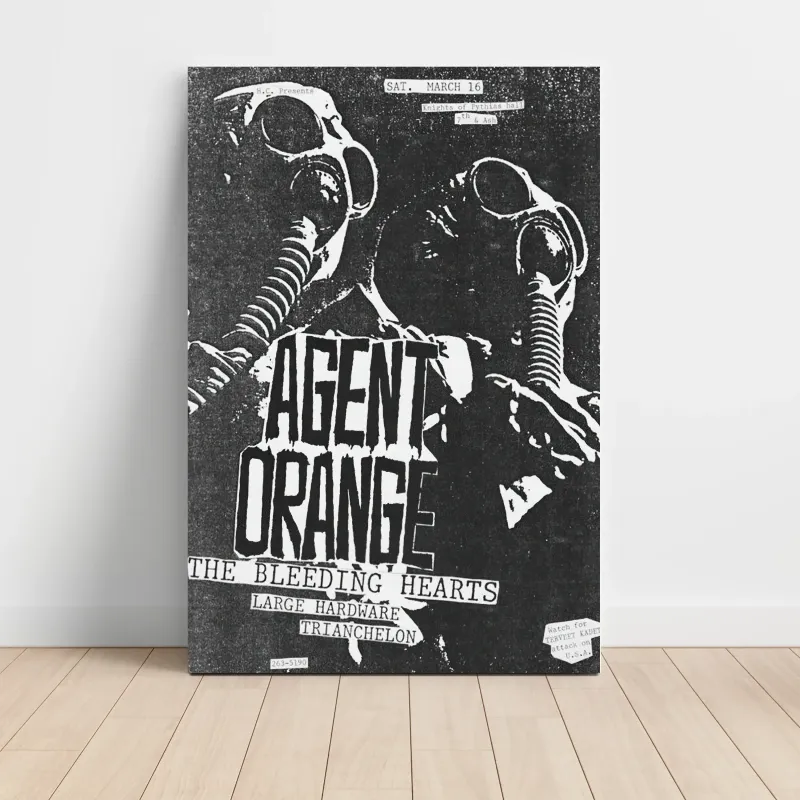 Agent Orange and The Bleeding Hearts – Knights of Pythias Hall Fine Art Concert Poster