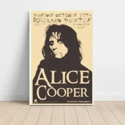 Alice Cooper – Roseland Theater Fine Art Concert Poster