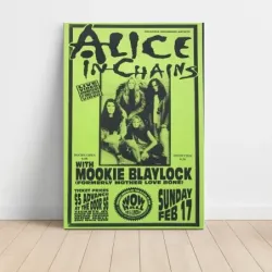 Alice In Chains and Mookie Blaylock – WOW Hall Fine Art Concert Poster