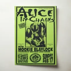 Alice In Chains and Mookie Blaylock – WOW Hall Fine Art Concert Poster