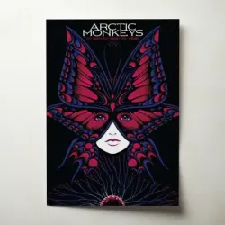Arctic Monkeys – Texas 2014 Butterfly Mask Fine Art Concert Poster