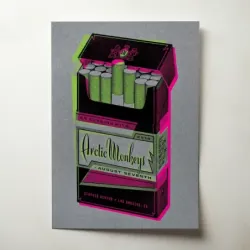 Arctic Monkeys and Black Rebel Motorcycle Club – Staples Center Los Angeles 2014 Fine Art Concert Poster