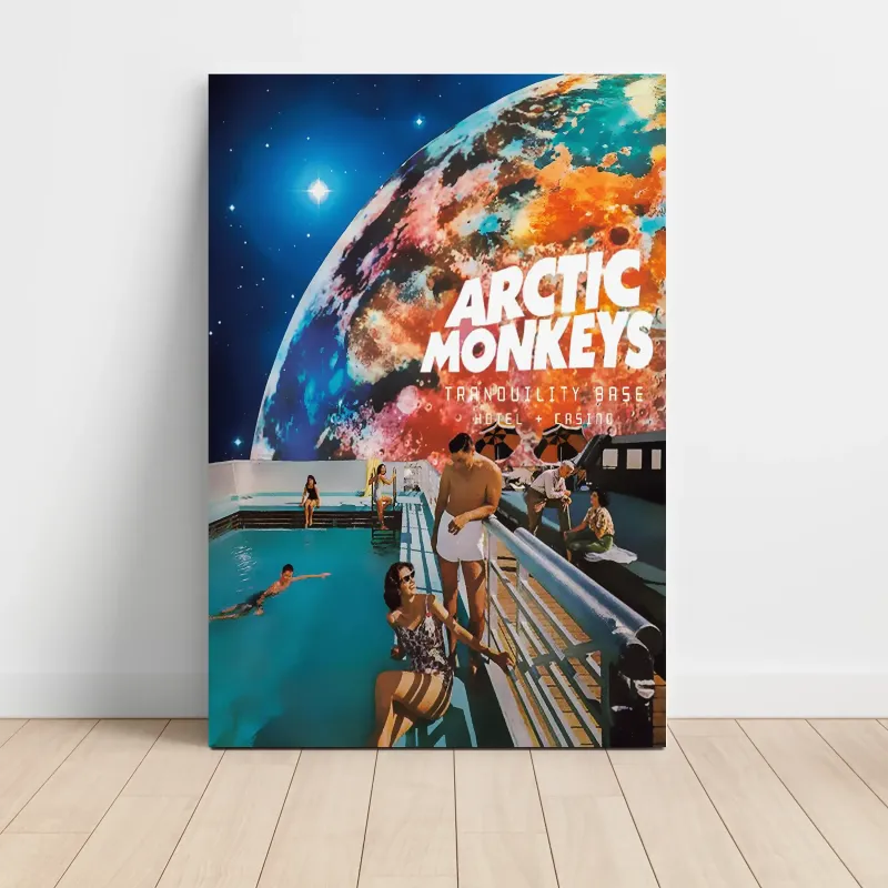 Arctic Monkeys – Tranquility Base Hotel And Casino Retro Art Fine Art Music Poster