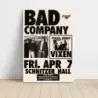 Bad Company and Vixen – Schnitzer Hall Fine Art Concert Poster