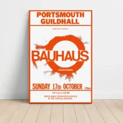 Bauhaus – Portsmouth Guildhall Fine Art Concert Poster