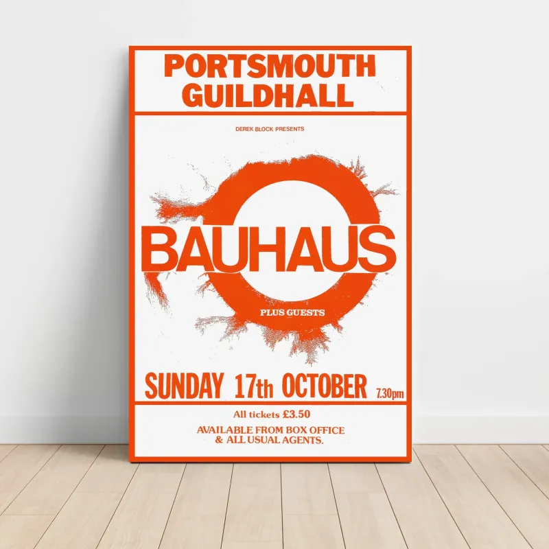 Bauhaus – Portsmouth Guildhall Fine Art Concert Poster