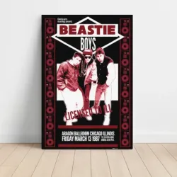Beastie Boys – Licensed To Ill Aragon Ballroom Chicago 1987 Fine Art Concert Poster