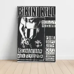 Bikini Kill and Molly McGuire – The Outhouse Lawrence Kansas Fine Art Concert Poster