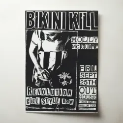 Bikini Kill and Molly McGuire – The Outhouse Lawrence Kansas Fine Art Concert Poster