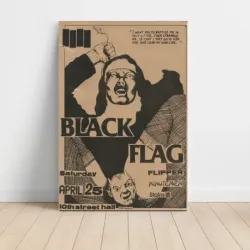 Black Flag and Flipper – 10th Street Hall Fine Art Concert Poster