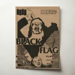Black Flag and Flipper – 10th Street Hall Fine Art Concert Poster