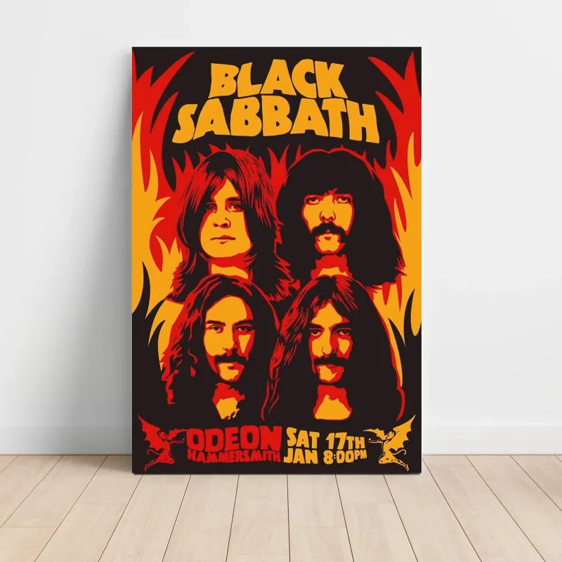 Black Sabbath – Odeon Hammersmith Fine Art Concert Poster