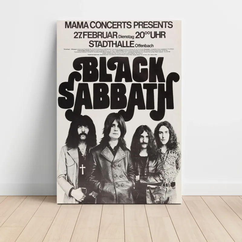 Black Sabbath – Stadthalle Offenbach Fine Art Concert Poster