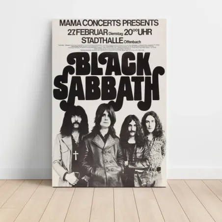 Black Sabbath – Stadthalle Offenbach Fine Art Concert Poster