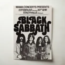 Black Sabbath – Stadthalle Offenbach Fine Art Concert Poster