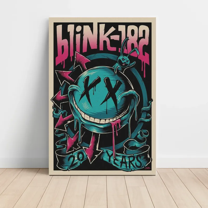 Blink-182 – 20 Years Smiley Fine Art Music Poster