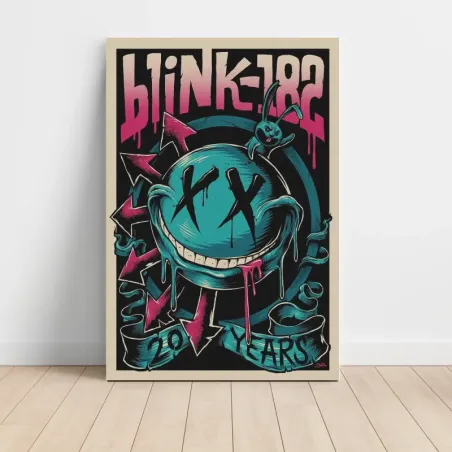 Blink-182 – 20 Years Smiley Fine Art Music Poster