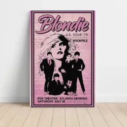 Blondie and Rockpile – US Tour '79 Fox Theater Atlanta Fine Art Concert Poster