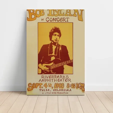 Bob Dylan – Riverparks Amphitheater Tulsa 1990 Fine Art Concert Poster